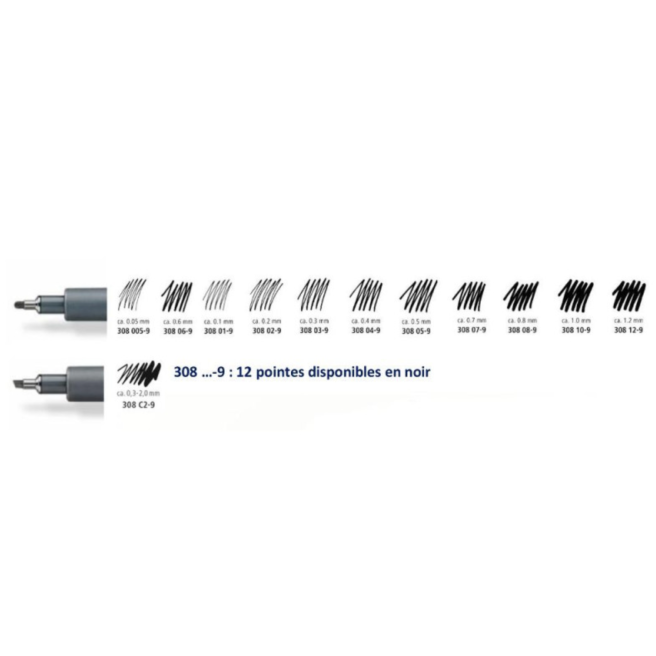 Pigment eyeliner - Fijne punt - Zwart - STAEDTLER