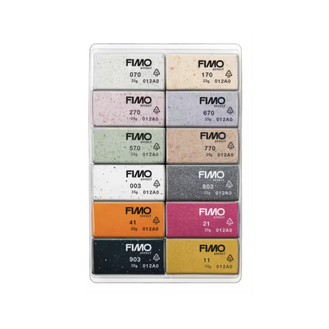 COFFRET FIMO EFFECT BOHO 12 DEMI BLOCS 12x25 g