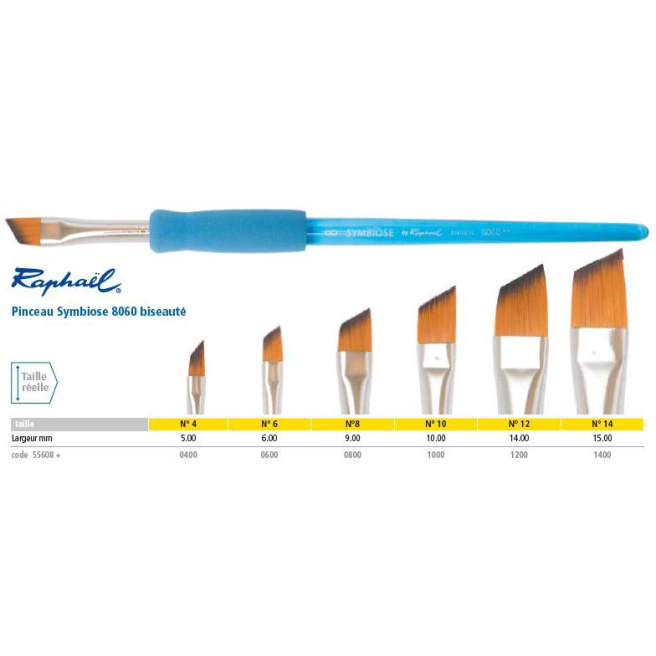 Symbiose schuine penselen - Serie 8060 - Raphael