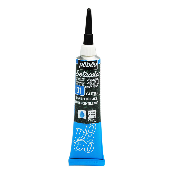 glitter noir scintillant