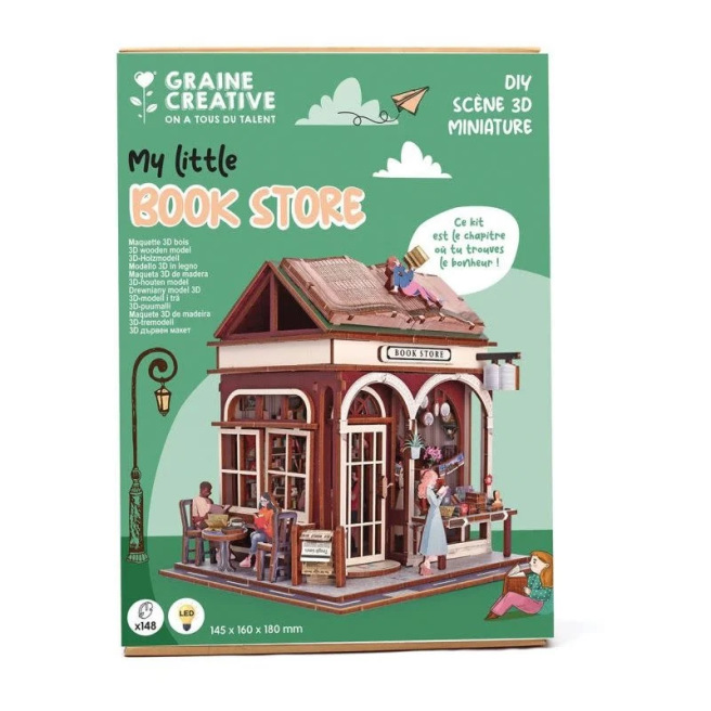 Wooden 3D Display Case – Book Nook – Graine Créative