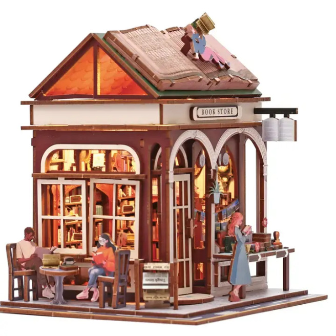 Vitrine 3D bois - Booknook - Graine Créative
