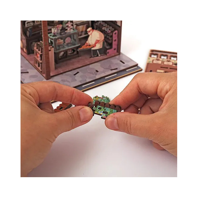Vitrina 3D de madera – Rincón de libros – Graine Créative