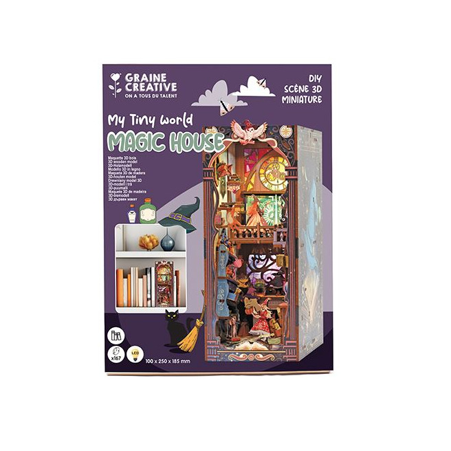 Wooden 3D Display Case – Book Nook – Graine Créative