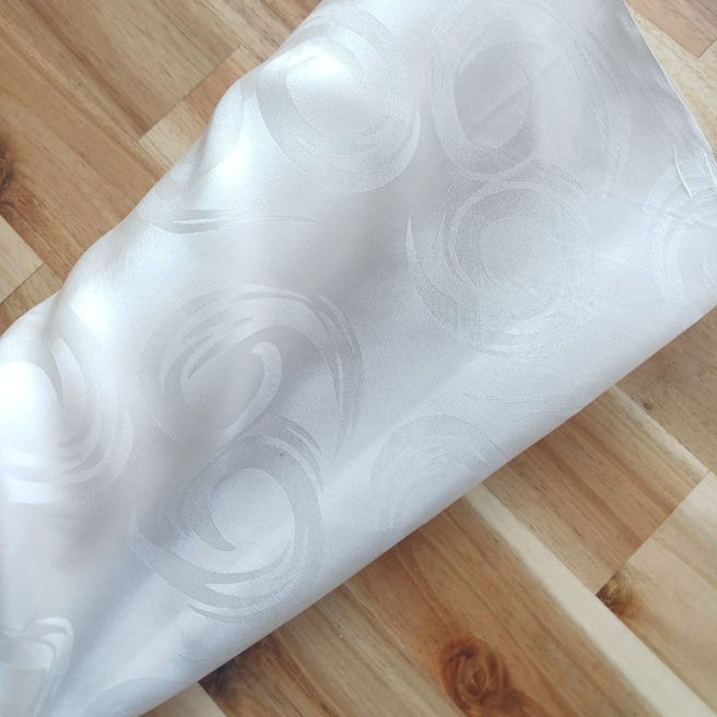 Crêpe Satin 12 Jacquard Pure soie - Au mètre