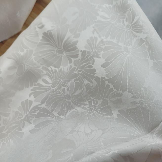 Crêpe Satin 12 Jacquard Pure soie - Au mètre