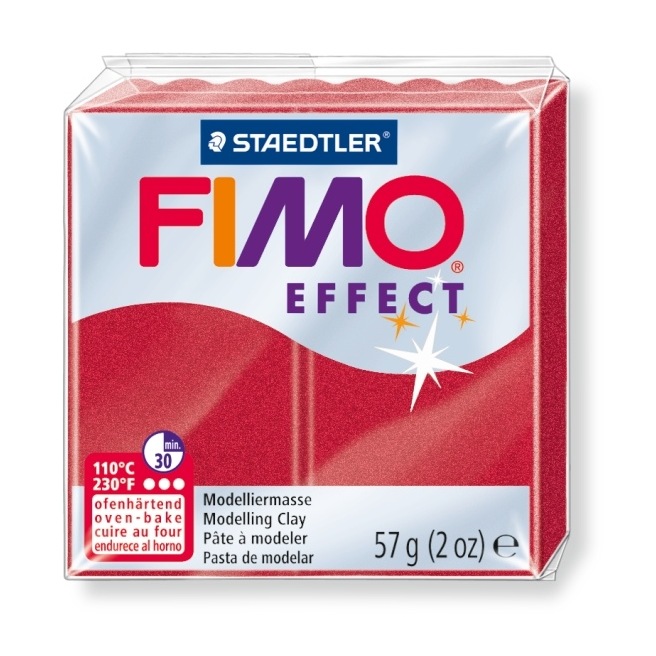 Fimo Effect 56 g rouge rubis métallisé Fimo Effect 56 g rouge rubis métallisé