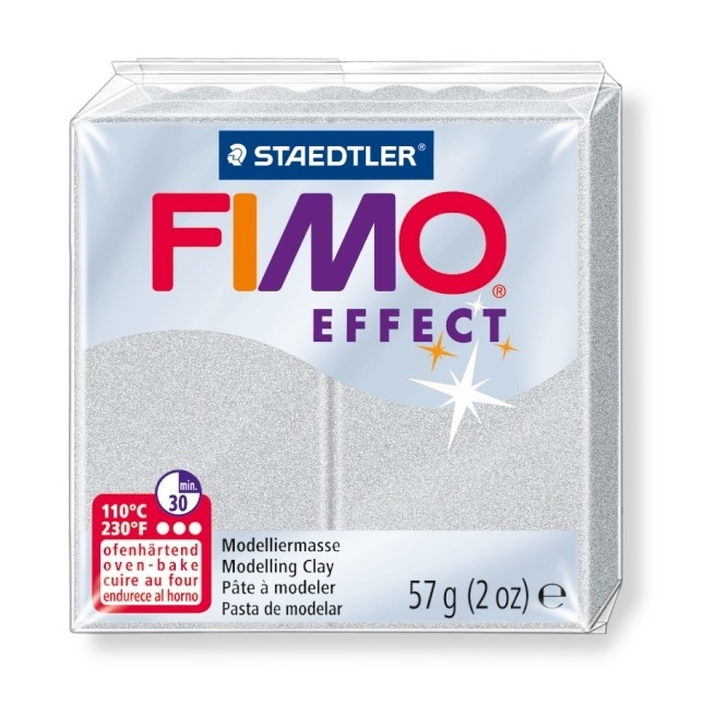 Fimo Effect 56 g argent métallisé