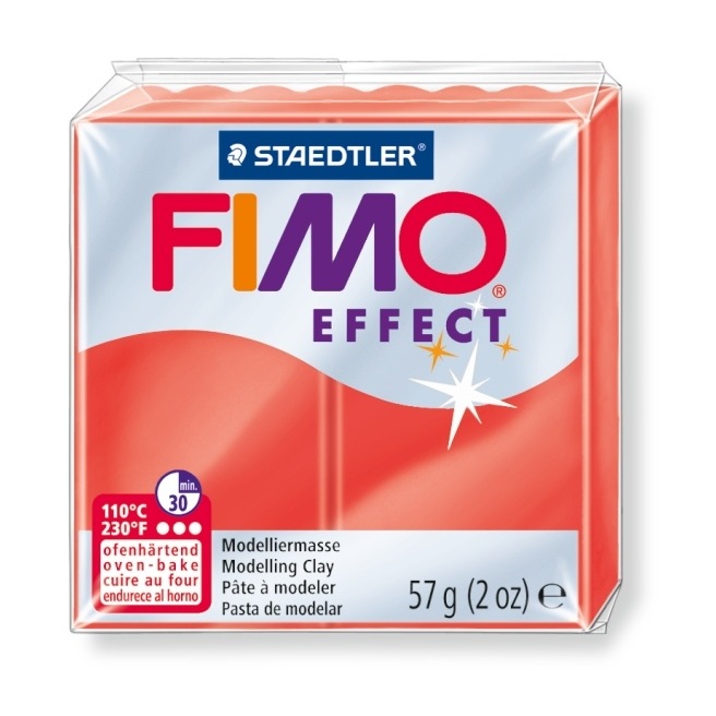 Fimo Effect 56 g transparent rouge Fimo Effect 56 g transparent rouge