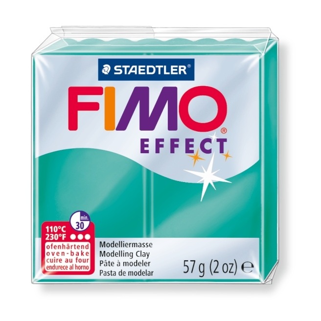 Fimo Effect 56 g transparent vert