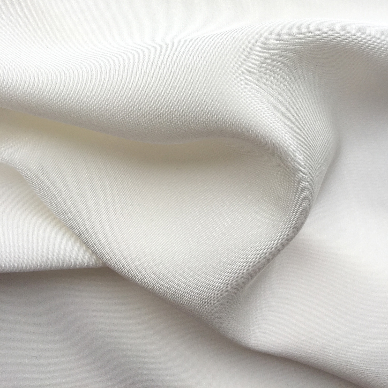 crêpe de chine de soie blanche