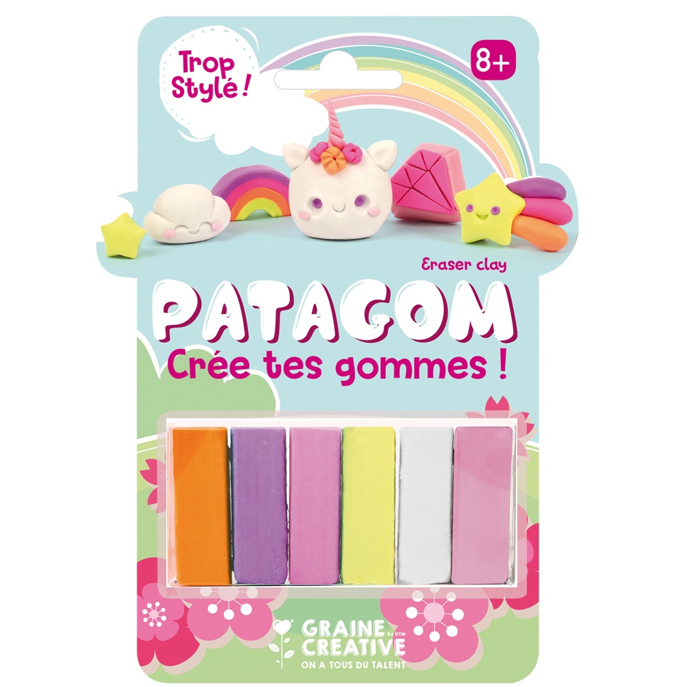 Graine Créative Patagom Eraser Clay and Mold - Fruits