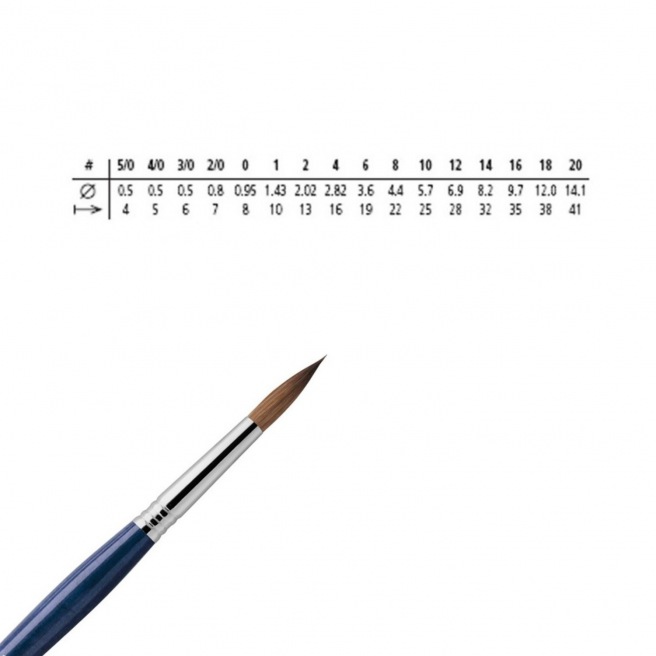 Pinceau ÒPTIMO 1210 Martre Kolinsky Pinceau ÒPTIMO 1210 Martre Kolinsky