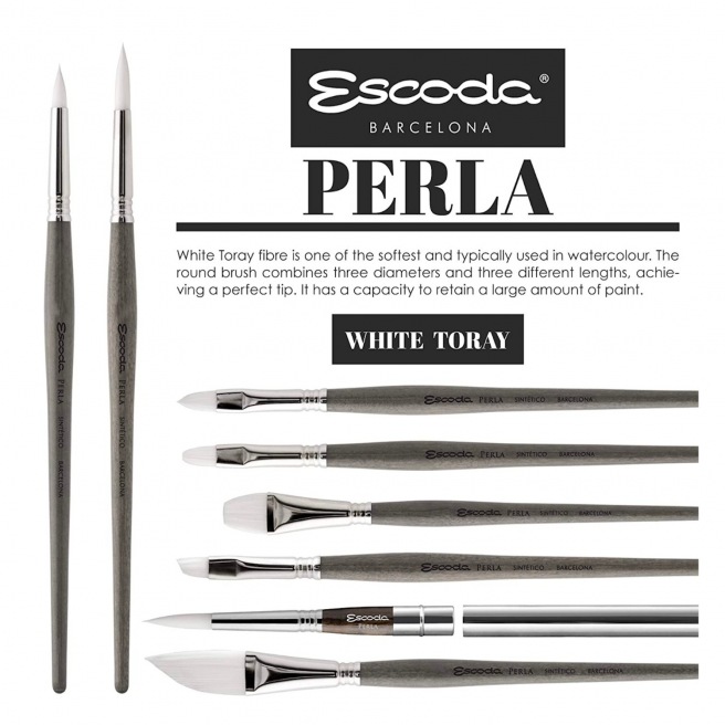 Pinceau PERLA 1435 Synthétique Blanc Pinceau PERLA 1435 Synthétique Blanc