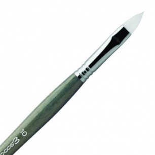 Pinceau PERLA 1510 Synthétique Blanc  - Escoda Pinceau PERLA 1510 Synthétique Blanc  - Escoda