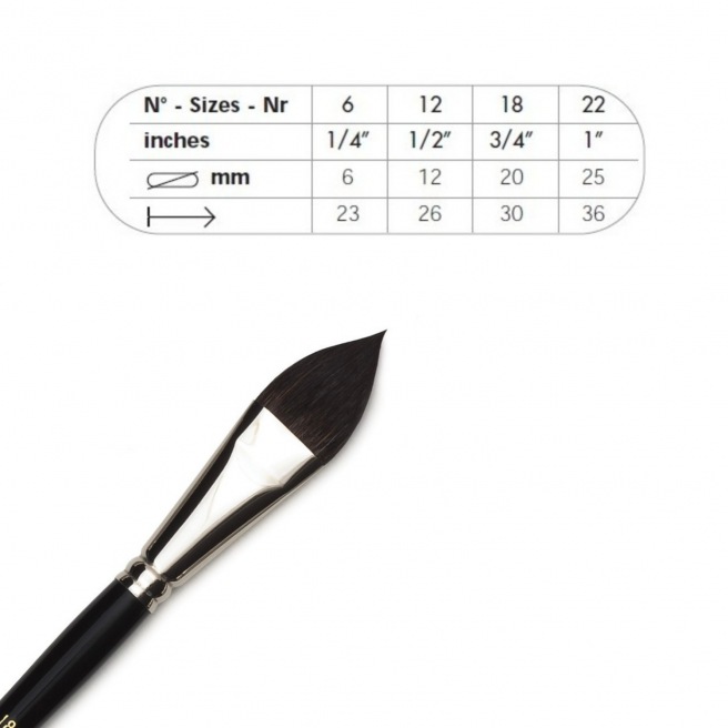 Pinceau Plat Langue de chat - série 903 Pinceau Plat Langue de chat - série 903