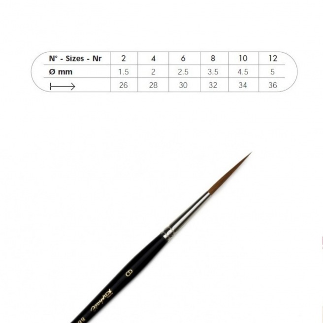 Pinceau sortie longue trainard - série 8826 - Raphaël Pinceau sortie longue trainard - série 8826 - Raphaël