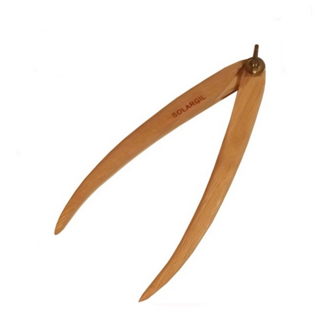 Compas d'épaisseur en bois droit - 30 cm - Solargil