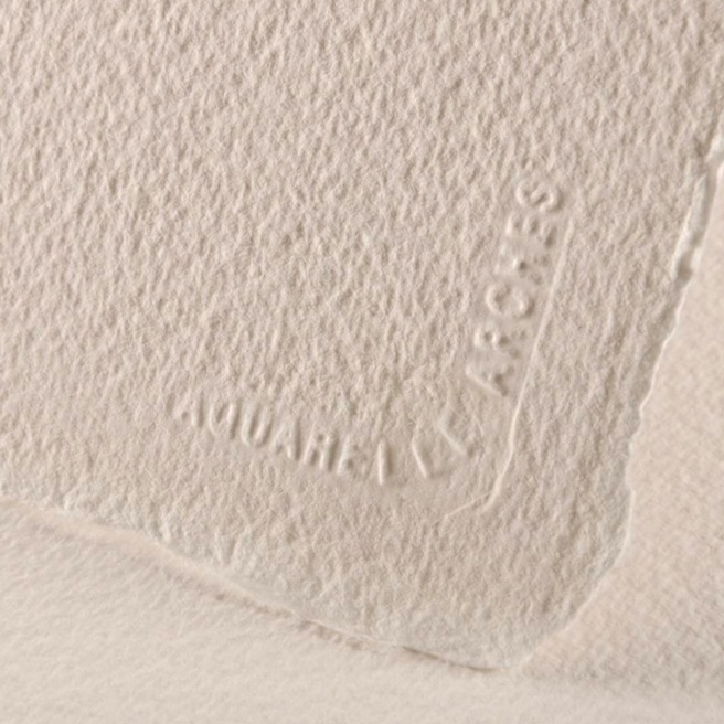 Bloc 4 côté collé - 300g/m²- grain torchon - Arches Bloc 4 côté collé - 300g/m²- grain torchon - Arches