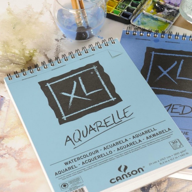 Bloco Espiral Canson Xl Aquarelle 300g/m2 - A4: 21x29.7cm - Drawing Paper -  AliExpress