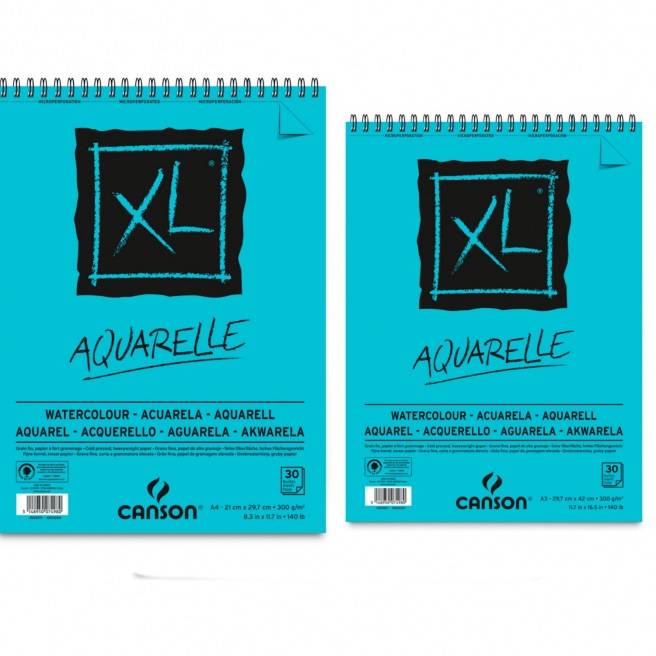 Bloc spirale Canson XL Aquarelle - 300gr/m² Bloc spirale Canson XL Aquarelle - 300gr/m²
