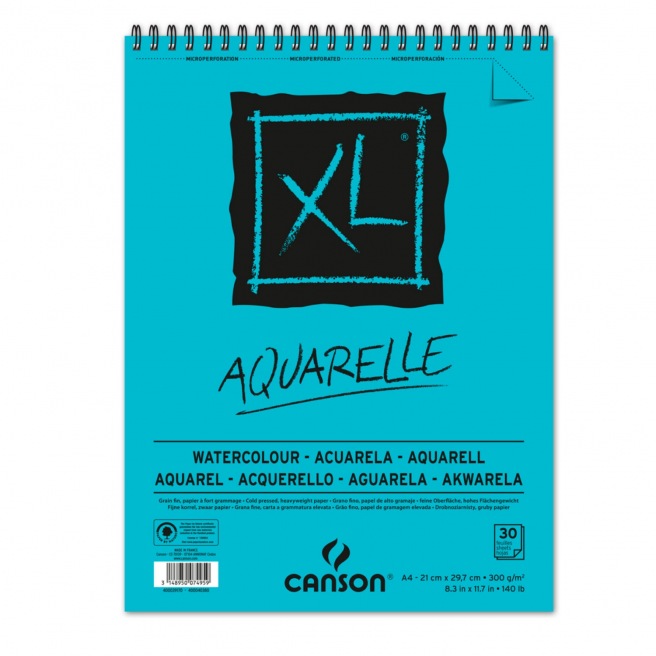 Bloc spirale Canson XL Aquarelle - 300gr/m²