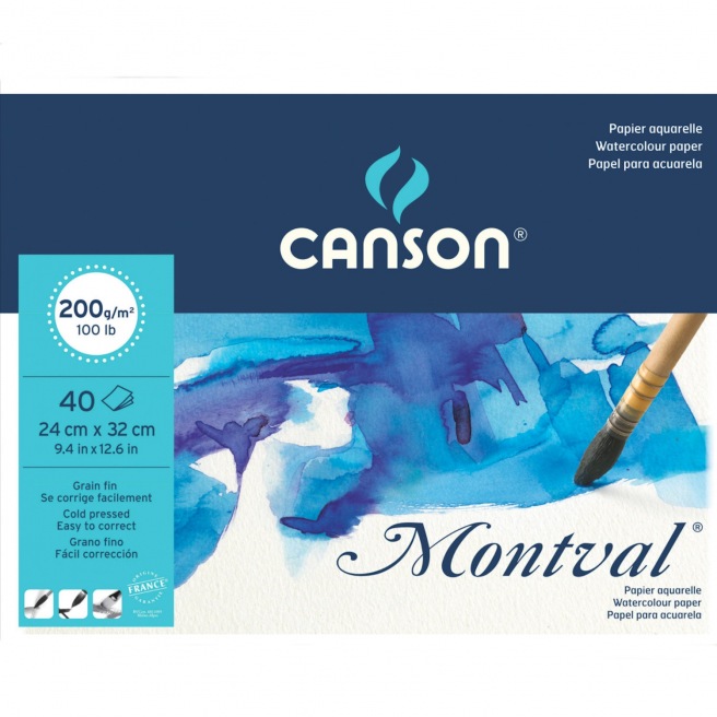 Album spirales Canson® Montval - 300gr/m² - Grain fin Album spirales Canson® Montval - 300gr/m² - Grain fin