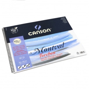 Album spirales Canson® Montval - 270gr/m² - Grain torchon Album spirales Canson® Montval - 270gr/m² - Grain torchon