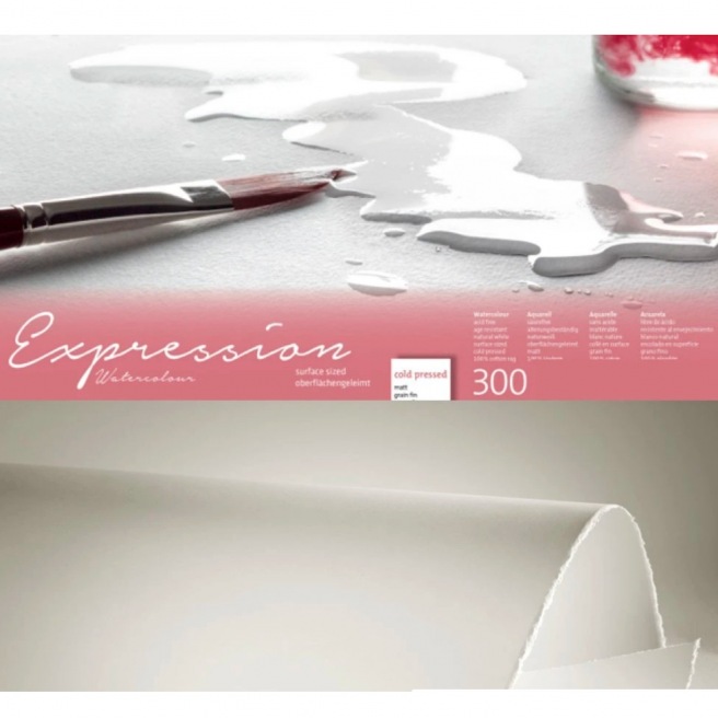 Bloc Hahnemulhe® Expression - 300 gr/m² - collés 4 côtés - Grain fin Bloc Hahnemulhe® Expression - 300 gr/m² - collés 4 côtés - Grain fin