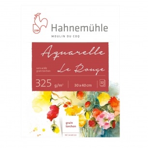 Hahnemühle® block "Le rouge" - 325 gr/m² - Glued on 4 sides - Fine grain Hahnemühle® block "Le rouge" - 325 gr/m² - Glued on 4 sides - Fine grain