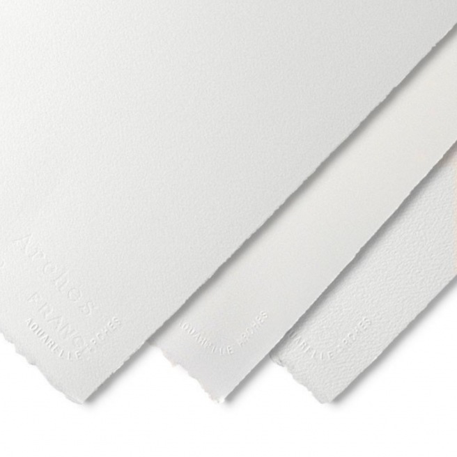 Papier aquarelle Arches 40x50 cm 300 grs grain fin blanc brillant