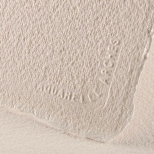 Feuille Arches - Grain torchon blanc brillant Feuille Arches - Grain torchon blanc brillant