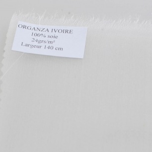 Tissu de soie Organza - Au mètre Tissu de soie Organza - Au mètre