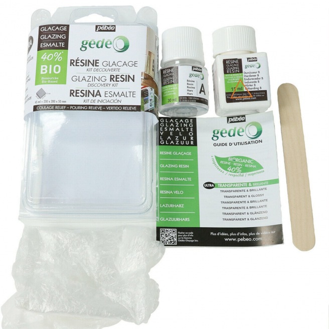 Kit résine glaçage Bio Gédéo - Pébéo Kit résine glaçage Bio Gédéo - Pébéo