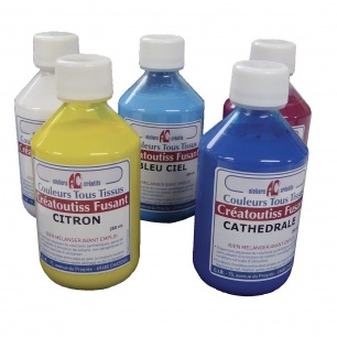 Creatoutiss Peintures textile tous tissus - Fusantes - Ateliers Créatifs Creatoutiss Peintures textile tous tissus - Fusantes - Ateliers Créatifs