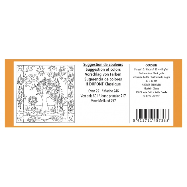 40x 40 cm - Housse coussin - pongé 10 - Pré-serti 40x 40 cm - Housse coussin - pongé 10 - Pré-serti