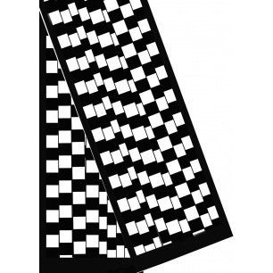 Verslonden fluwelen sjaals - Wit om te verven - 180 x 32 cm Verslonden fluwelen sjaals - Wit om te verven - 180 x 32 cm