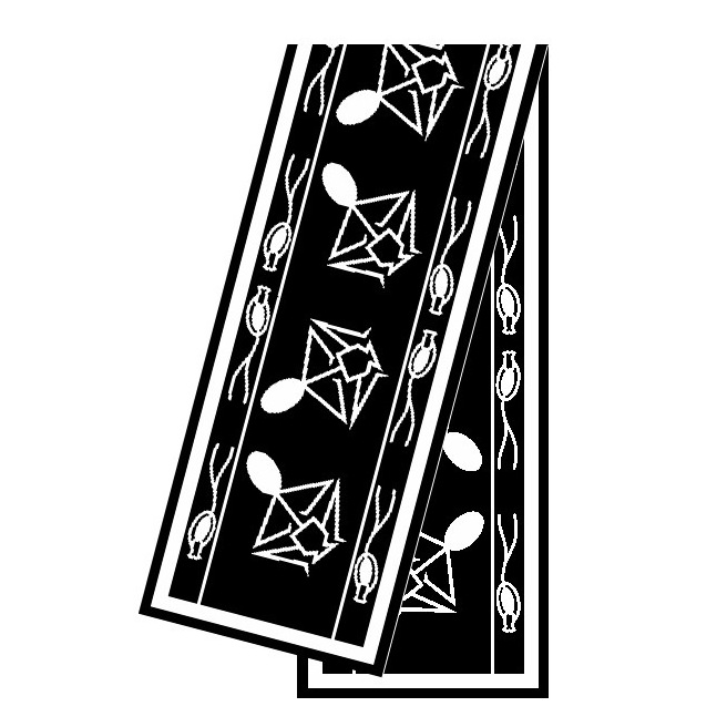 Echarpes en velours dévoré - Blanches à teindre - 180 x 32 cm Echarpes en velours dévoré - Blanches à teindre - 180 x 32 cm