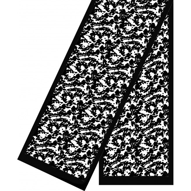 Echarpes en velours dévoré - Blanches à teindre - 180 x 32 cm Echarpes en velours dévoré - Blanches à teindre - 180 x 32 cm