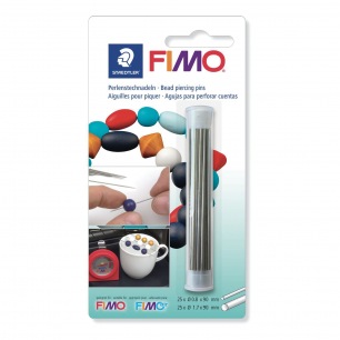 50 perforatienaalden voor Fimo polymeerklei kralen