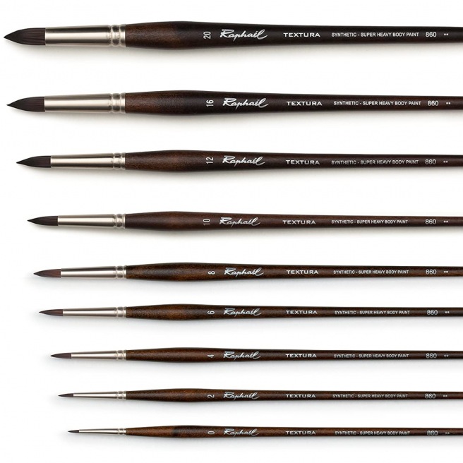 Pinceau Raphaël acrylique Textura Rond - série Pinceau Raphaël acrylique Textura Rond - série