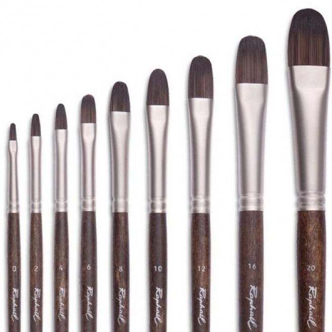 Pinceau Raphaël acrylique Textura Usé bombé - série 8702  Pinceau Raphaël acrylique Textura Usé bombé - série 8702