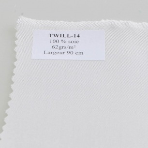Twill de soie - Au mètre Twill de soie - Au mètre
