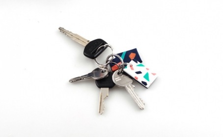 DIY Llavero TERRAZZO en arcilla polimérica DIY Llavero TERRAZZO en arcilla polimérica