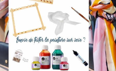 Matériel nécessaire pour peindre la soie Matériel nécessaire pour peindre la soie