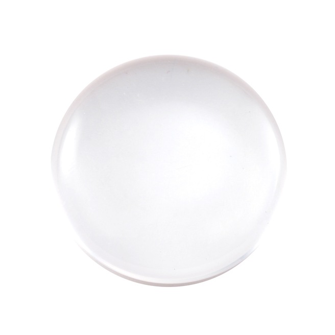 Cabochon rond transparent