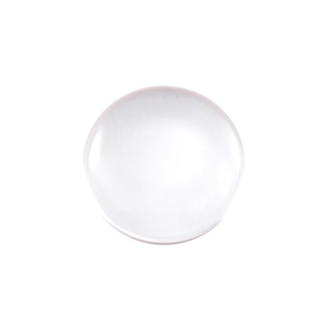 Cabochon rond transparent