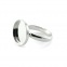 Bague plateau ronde argent