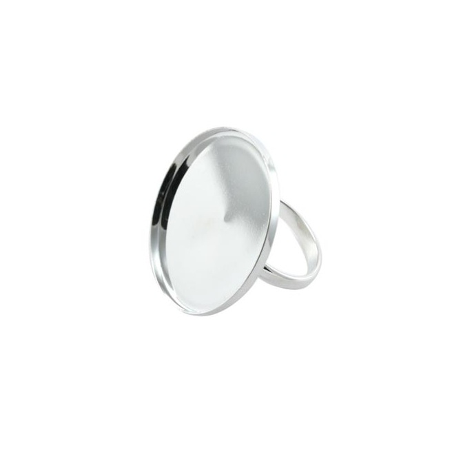 Bague plateau ronde