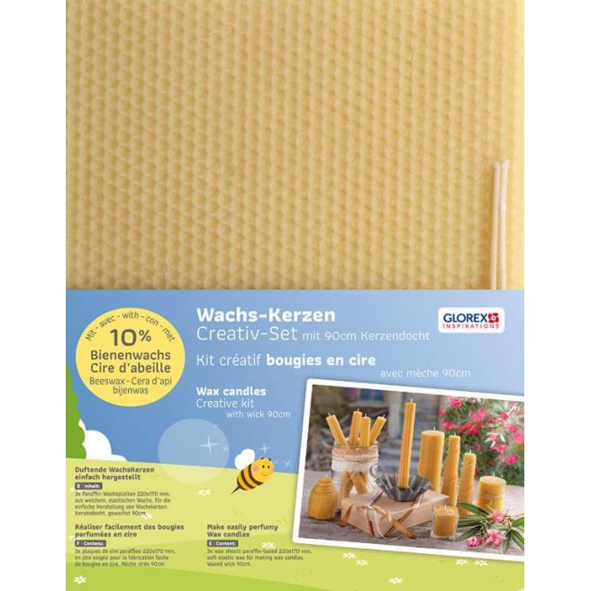 Glorex - Sheet 10% beeswax - 90% paraffin